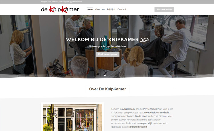 Kapper Amsterdam Centrum - De KnipKamer 352 - Kapperszaak Jordaan