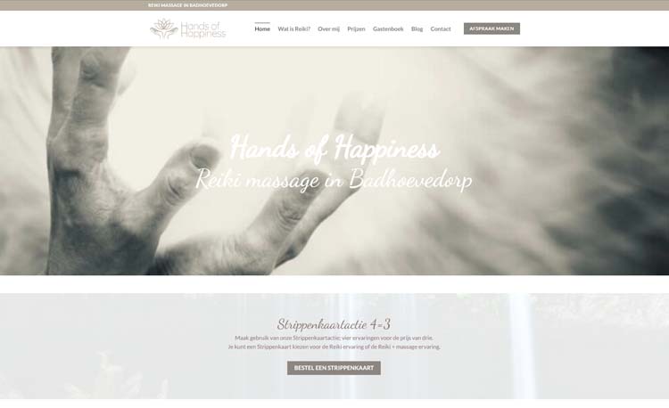 Wordpress Webdesign - Hands of Happiness